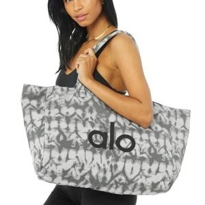 Alo Yoga Grey Tie Dye Tote Bag